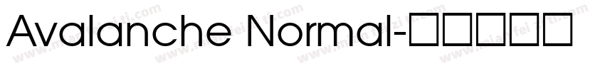Avalanche Normal字体转换